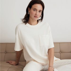 NWT Madewell Garment-Dyed Oversized Pocket Tee